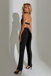 Black/Gold Jasz Couture Prom Jumpsuit 7520