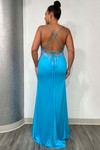Turquoise Tiffany Designs Plus Size 16137 Prom Dress