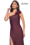 La Femme Prom Dress in Dark Wine