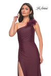 La Femme Prom Dress in Dark Wine