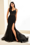Black dress with sweetheart neck Ellie Wilde EW36053