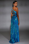 turquoise dress with sequins Alyce Paris 61877