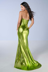 Acid green Metallic dress Tiffany 16152
