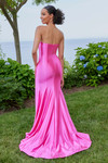 Hot pink Morilee 49149 back of the dress