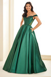 Emerald Ellie Wilde EW36100 dress with off shoulders