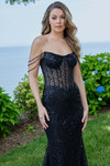 Morilee 49146 Beaded Off-the-Shoulder Neckline Prom Dress