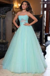 Mint aqua Rachel Allan 70761 Ball gown dress 
