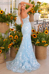 Light blue Clarisse 811239 Lace-up Back Gown