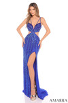 Bright royal Amarra 88350 dress with slit 
