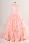 Tiffany Princess 3D Floral Skirt Girls Pageant Dress 13819