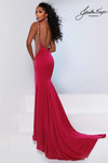 Johnathan Kayne 3286 in Magenta back view without cape showcasing open low back.
