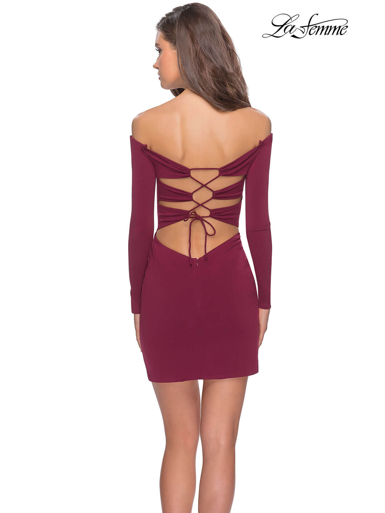 Off The Shoulder Homecoming Prom Dress La Femme 28212 Off The Shoulder Homecoming Prom Dress La Femme 28212