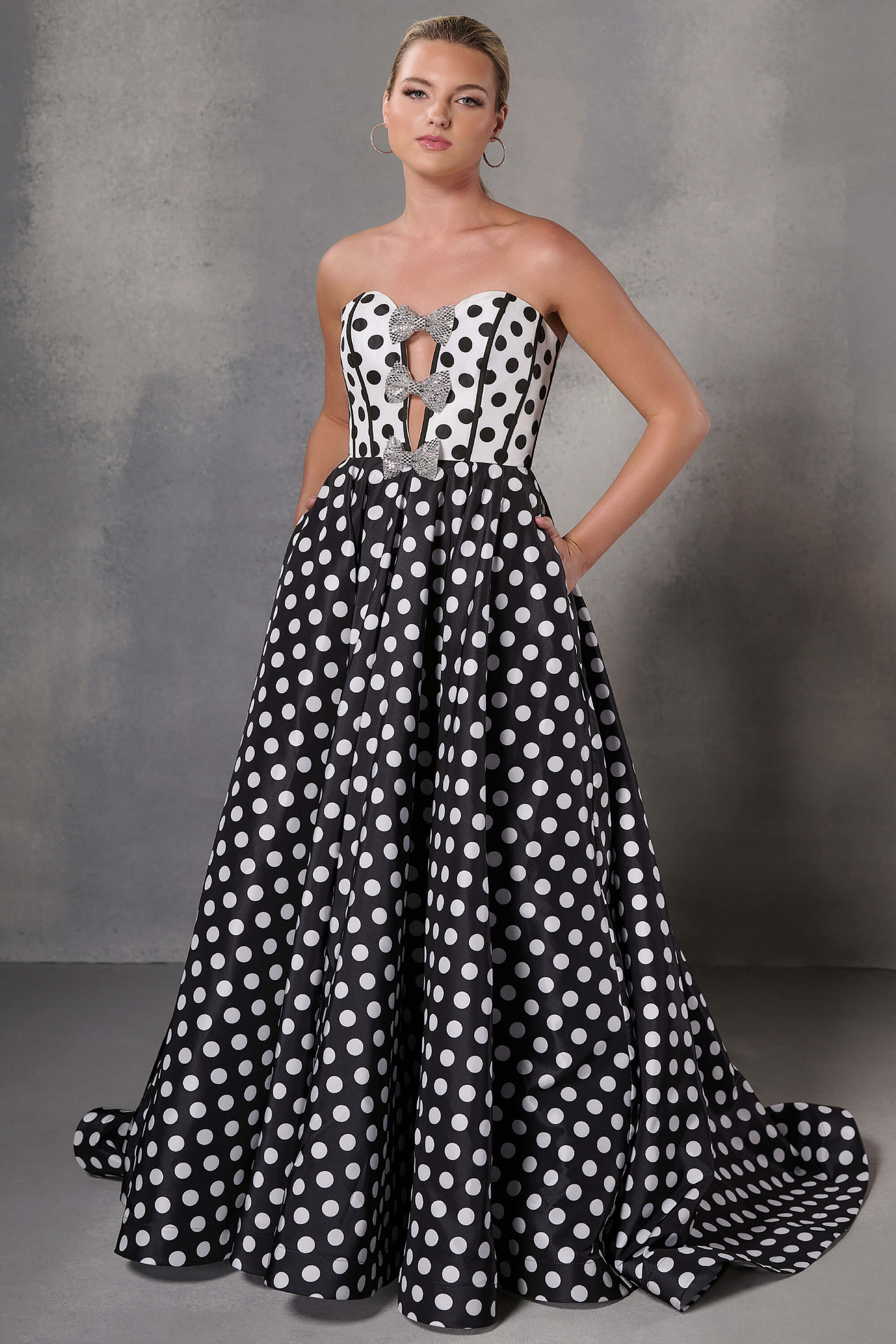 white christmas dresses Tiffany Designs by Christina Wu 16046 - Plunging Sequined Prom Gown 20W / Orange main image 0