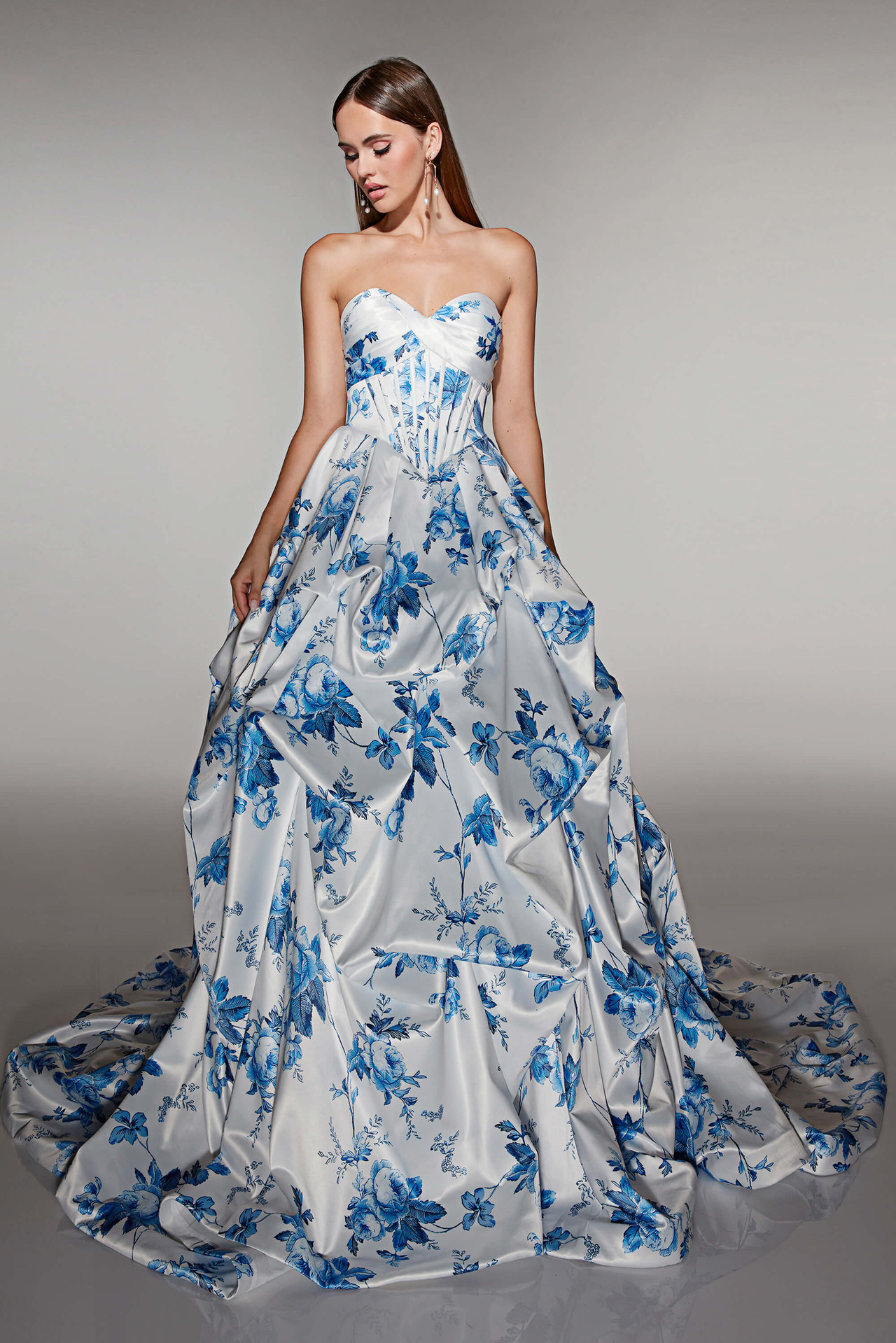 strapless open back dress 61733 main image 0