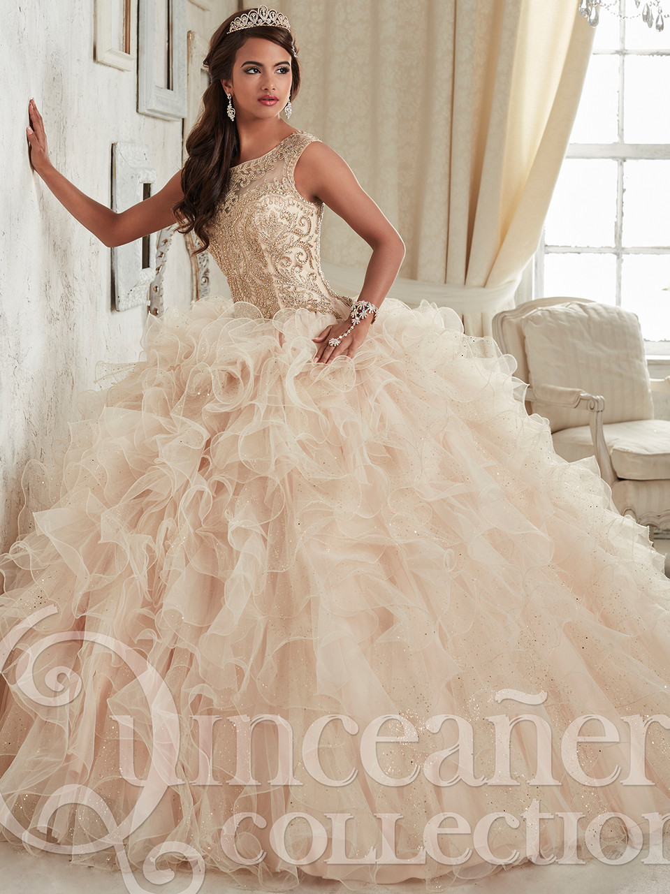 Tiffany Sparkle Tulle Ball Gown Quinceanera Dress 26835 Tiffany Sparkle Tulle Ball Gown Quinceanera Dress 26835