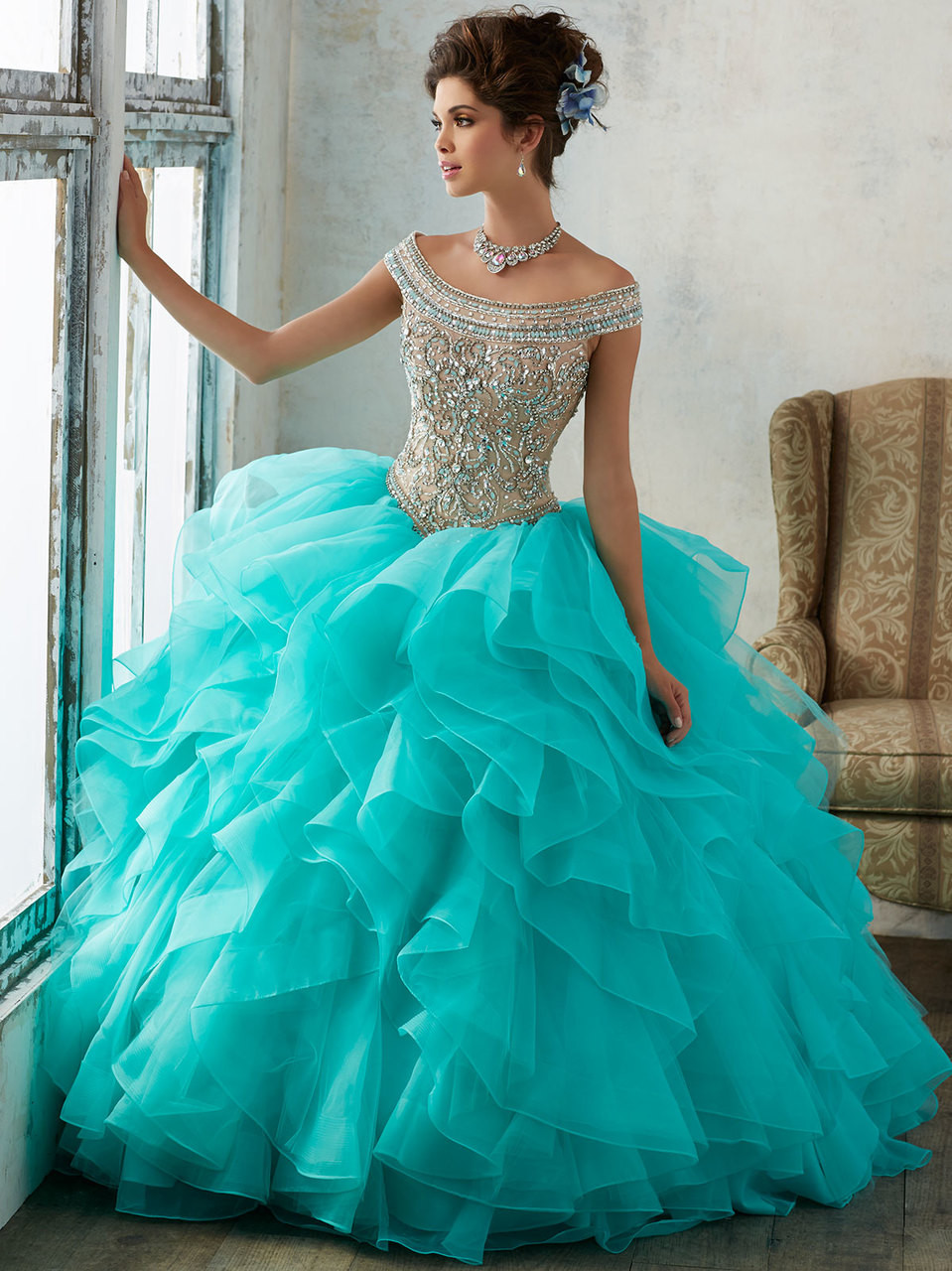 Mint Blue Quince Dresses