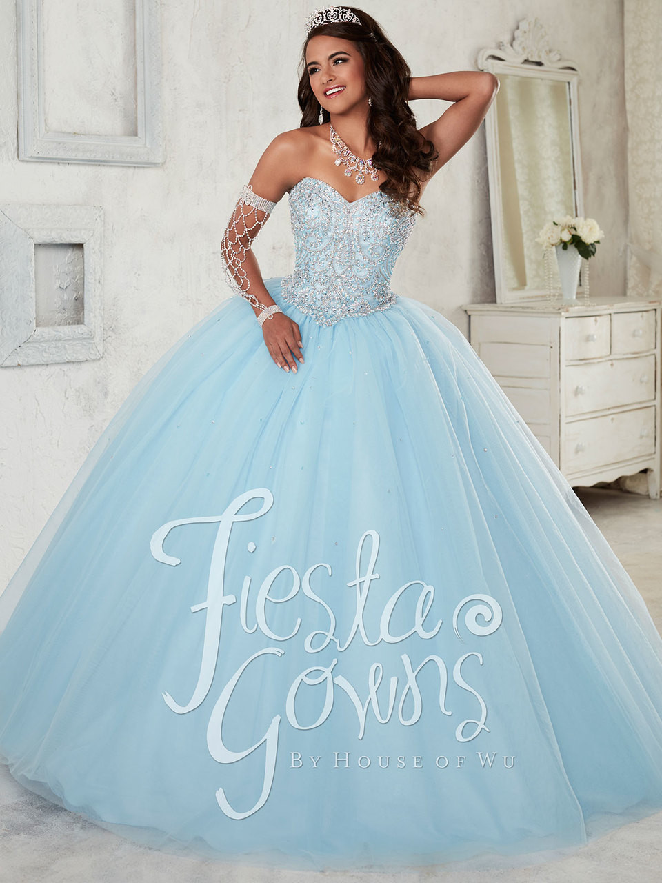 Elegant Cap Sleeves Blue Tulle Long Prom Dress with Lace-up Back –  Dreamdressy
