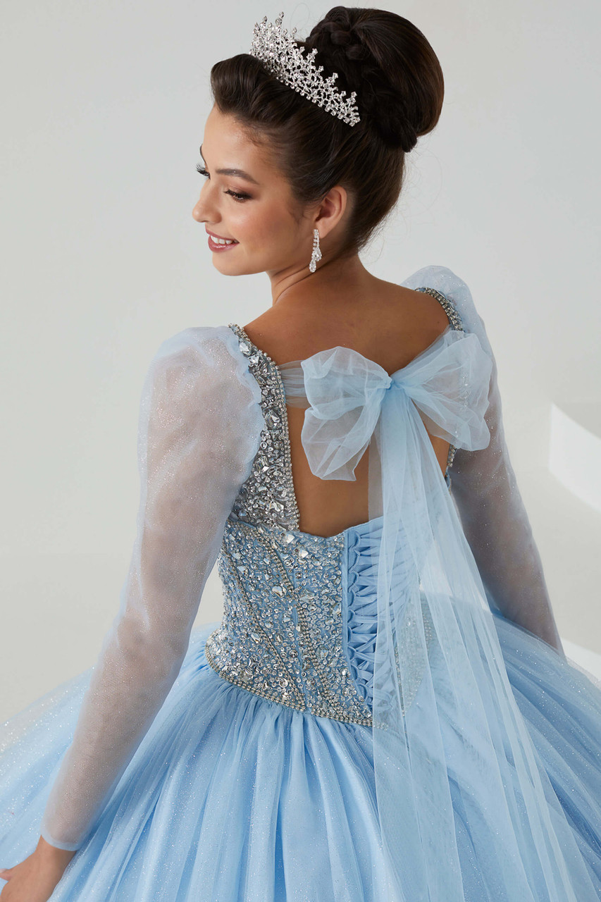 Long Sleeves Quinceanera Dress By Fiesta Gowns 56434