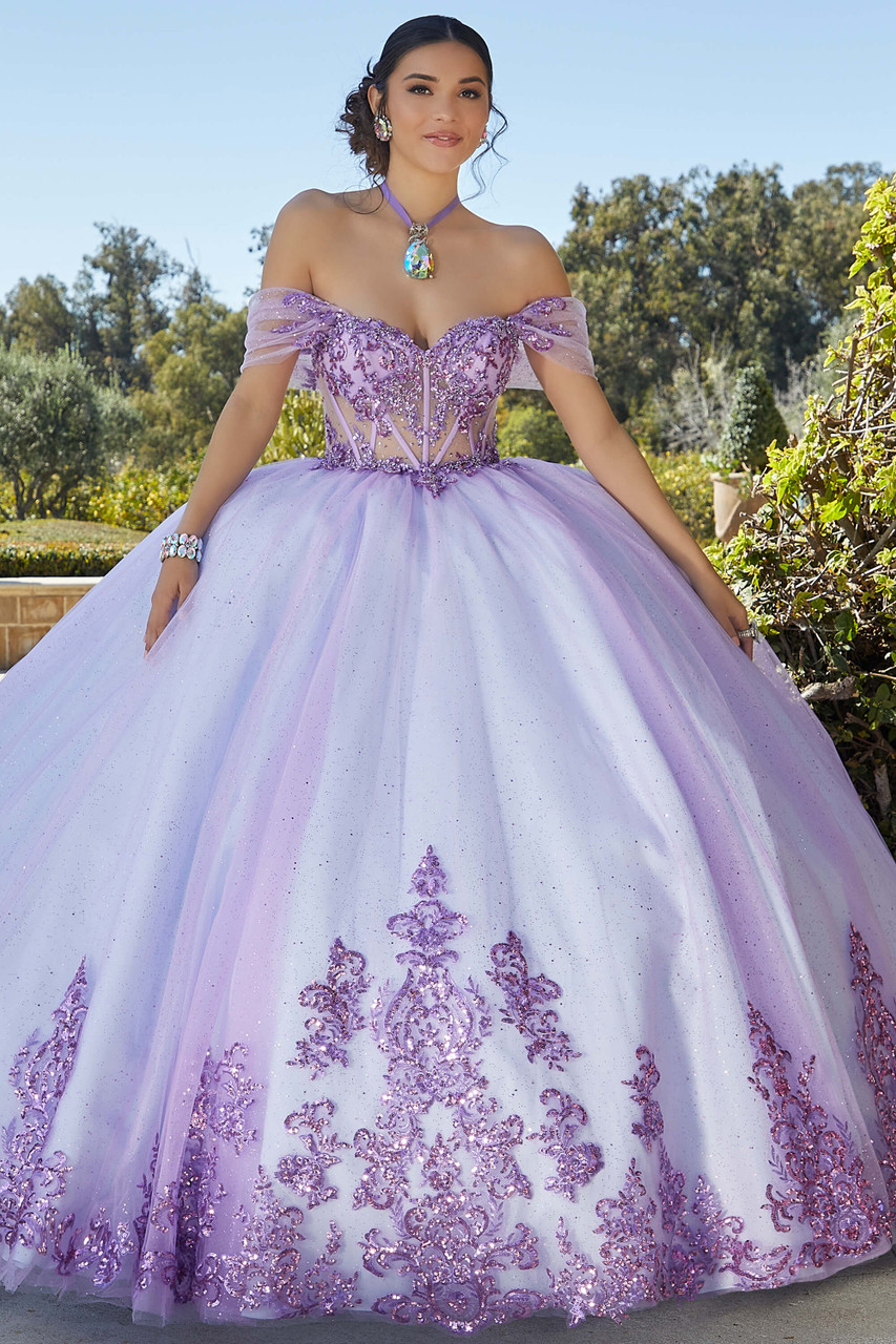 white and purple quinceanera dresses Quinceaner Dresses