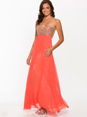 Show-Stopper Empire Sequin Bodice Showtime Prom Gown 2100