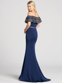 jersey two piece navy dress ellie wilde ew118055