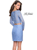 Lace Two Piece La Femme Mini Dress 26767