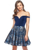 Off The Shoulder Lucci Lu Homecoming Short Dress 28411