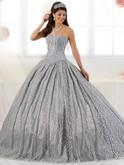 Sweetheart Glitter Tulle Tiffany Quinceanera Ball Gown Dress 26896