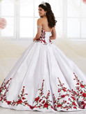 Sweetheart Floral Embroidered Quinceanera Collection Ball Gown Dress 26908