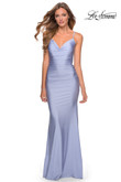 La Femme Prom Dress in Light Periwinkle