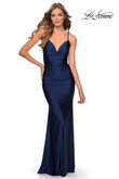 La Femme Prom Dress in Navy