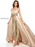 gold jumpsuit prom dress rachel allan 7061