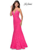 Trumpet Lace Prom Dress La Femme 28355