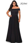 Off The Shoulder La Femme Plus Size Prom Dress 29007