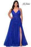 A-line La Femme Plus Size Prom Dress 29021
