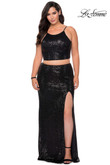 Two Piece La Femme Plus Size Prom Dress 29026