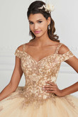 Cold Shoulder Quinceanera Collection Ball Gown Dress 26951