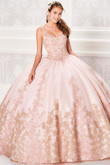 v-neck princesa quinceanera ball gown by ariana vara PR21961