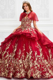 V-neck Princesa Quinceanera Dress PR12003