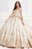 bell sleeves princesa quinceanera ball gown by ariana vara PR12004