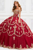 beaded off the shoulder princesa quinceanera ball gown by ariana vara PR12014