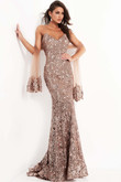 Peaked Sweetheart Neckline Prom Dress by Jovani 05054