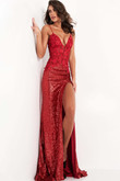 3D Appliquéd Bodice Prom Dress by Jovani 06426