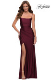 ruched long prom dress la femme 29710