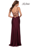 La Femme Prom Dress in Dark Berry