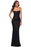 sequin long prom dress la femme 29713