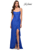 La Femme Prom Dress in Royal Blue