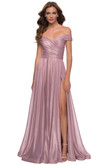 off the shoulder prom dress la femme 29172