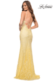 La Femme Prom Dress in Pale Yellow
