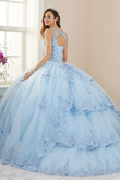 High Illusion Neckline Quinceanera Collection Ball Gown Dress 26959